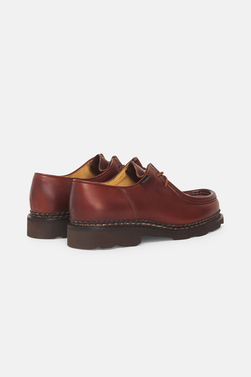 Micheal Griff Derby Shoes Togo smooth brown by Paraboot Women