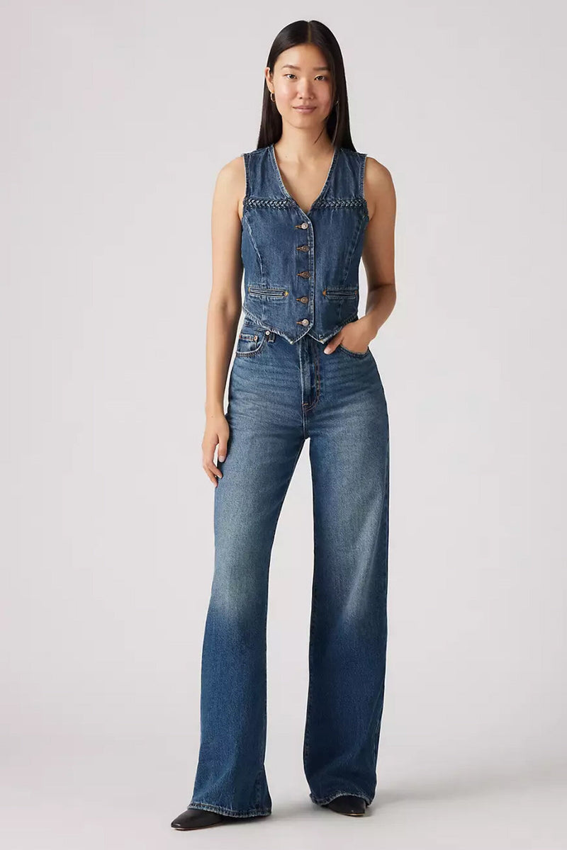 Jeans Ribcage A Gamba Ampia