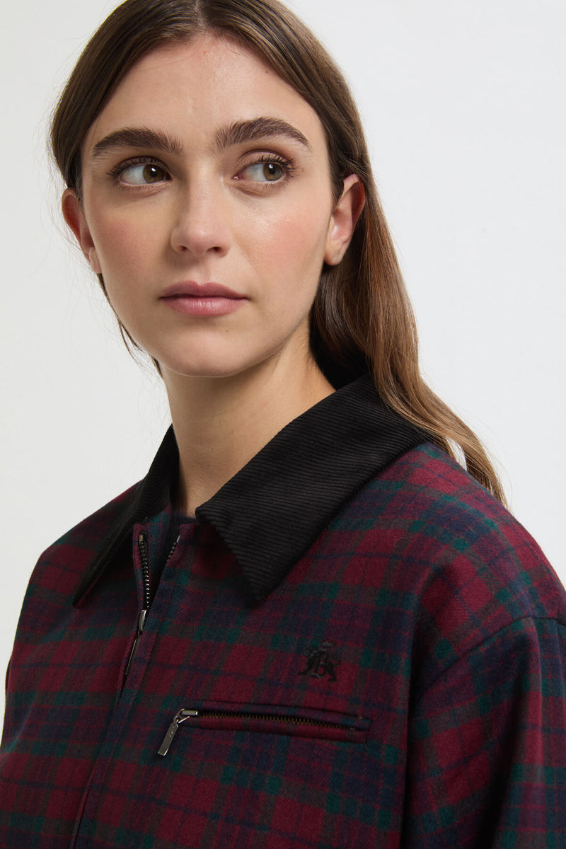 CHECK WORK JACKET WOMAN