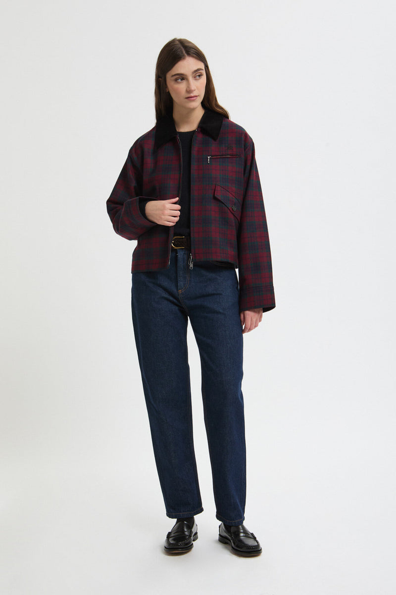 CHECK WORK JACKET WOMAN