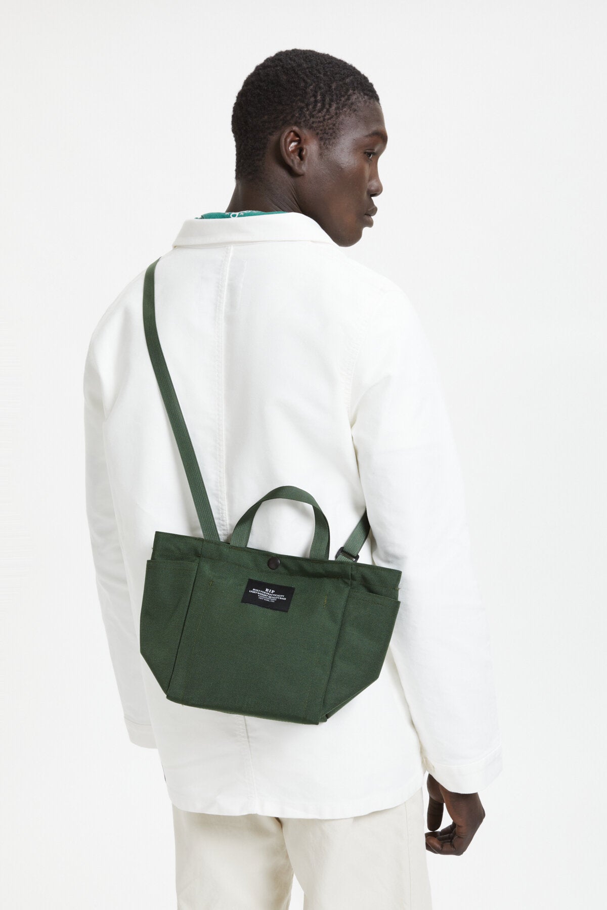 【新品】BAGSINPROGRESS トートバッグ　カーキ Side Pocket Small Tote Bag Olive by Bagsinprogress | Unisex | WP Store