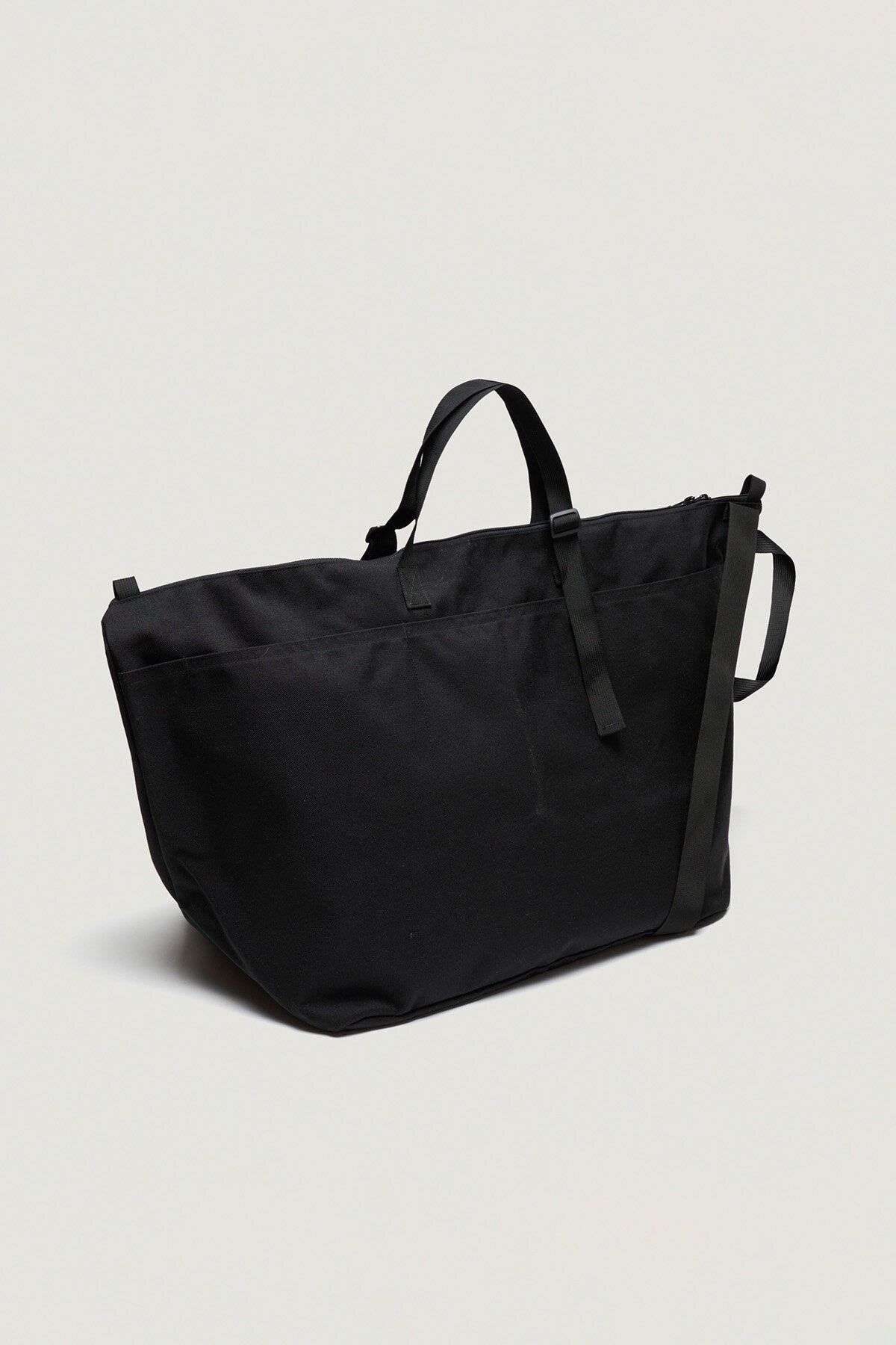 Traveler Duffle Large Bag Black Nylon Canvas Black by