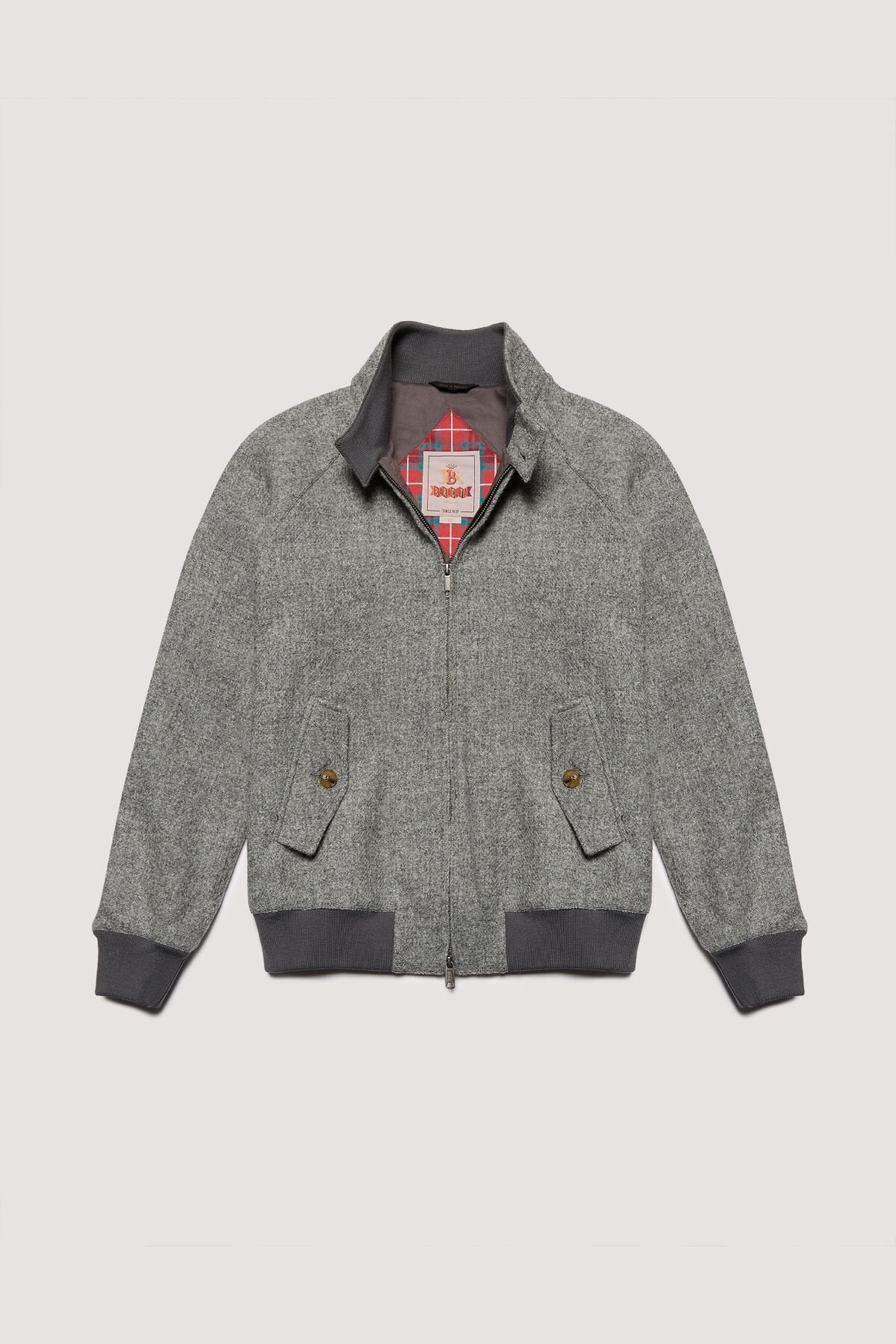 G9 Wool Harris Tweed Light grey by Baracuta | Men | WP Store