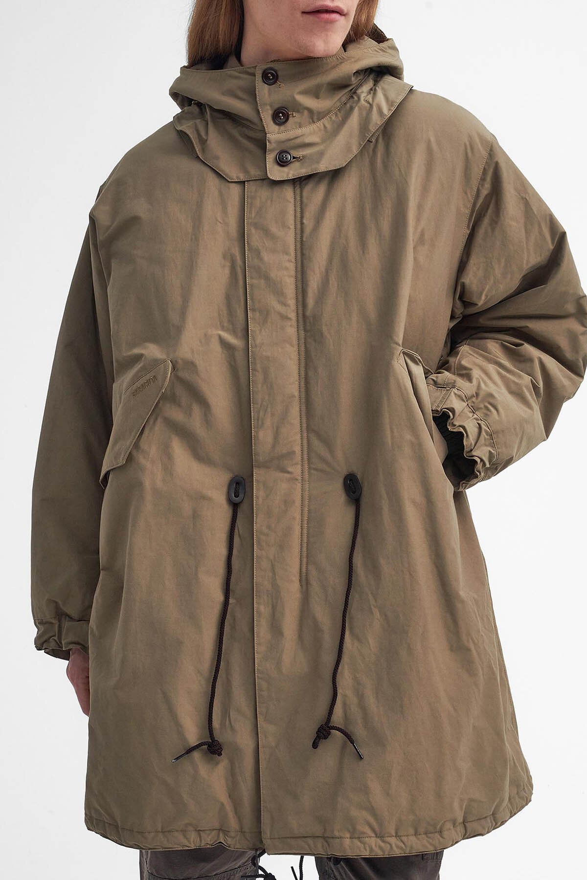 【関税・送料込み】Baracuta X Barbour Datura Hood Parka Barbour x Baracuta Mods Casual Parka Tan | Baracuta