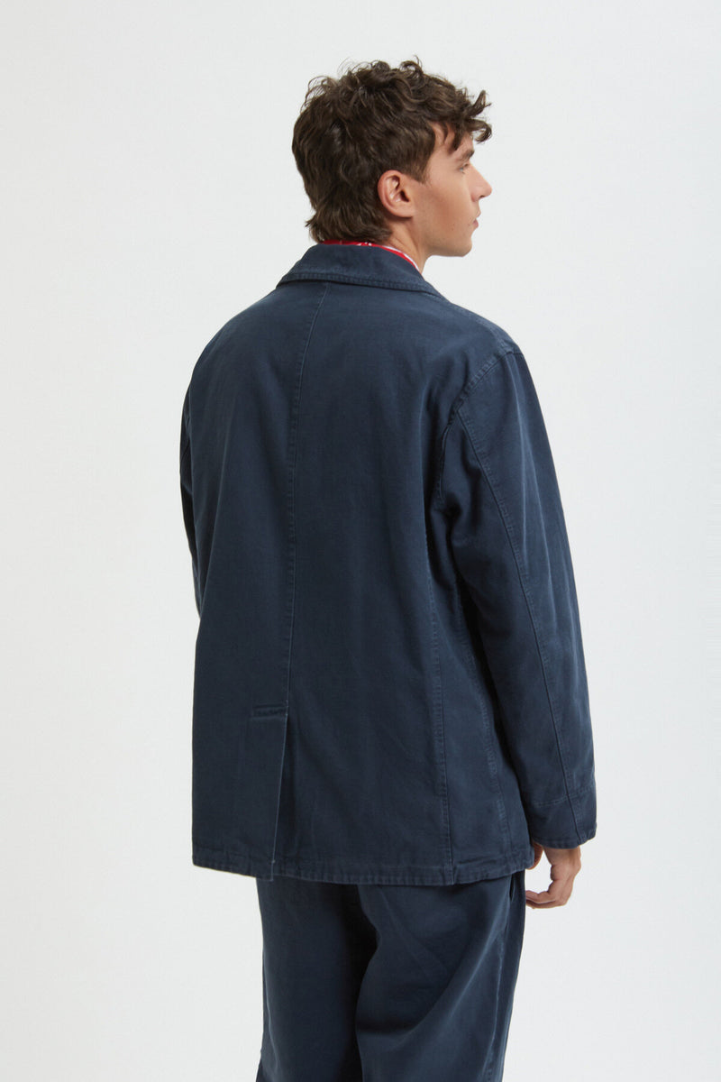 Canvas Garment Dyed Peacoat