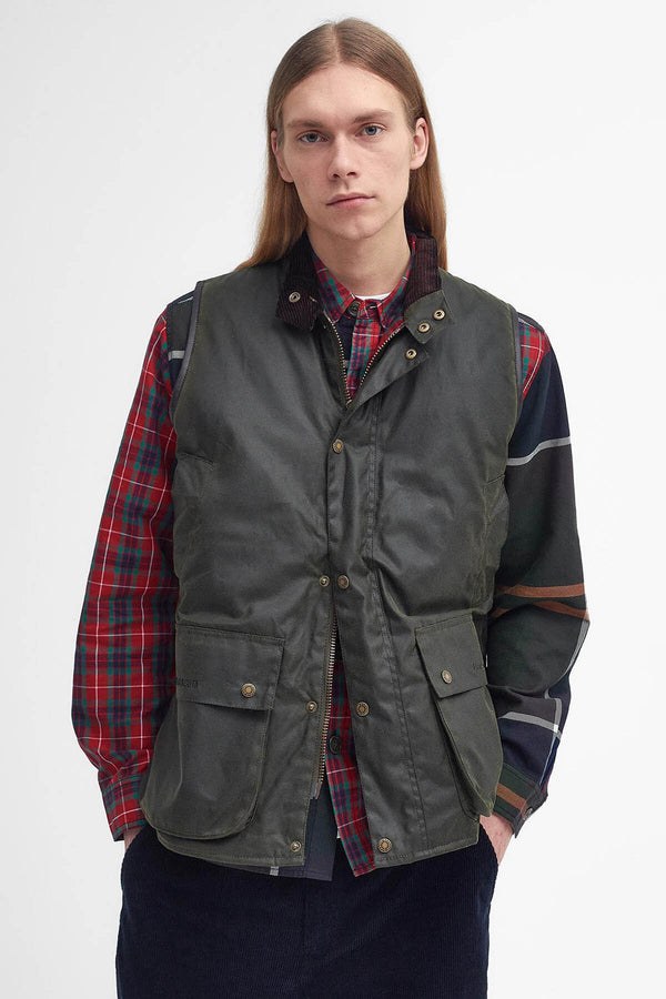 Gilet cerato oversize Barbour x Baracuta