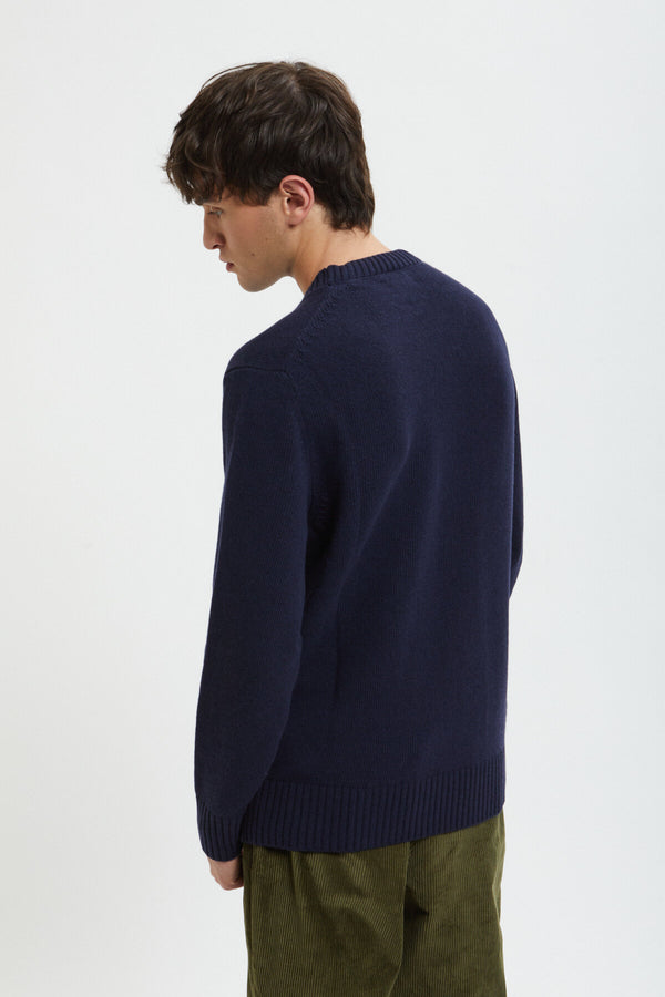 Maglione girocollo in lana merino