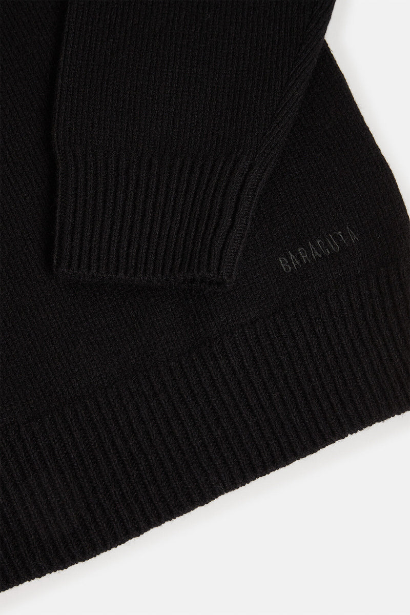 MAGLIONE A COLLO ALTO CON LOGO A FISARMONICA