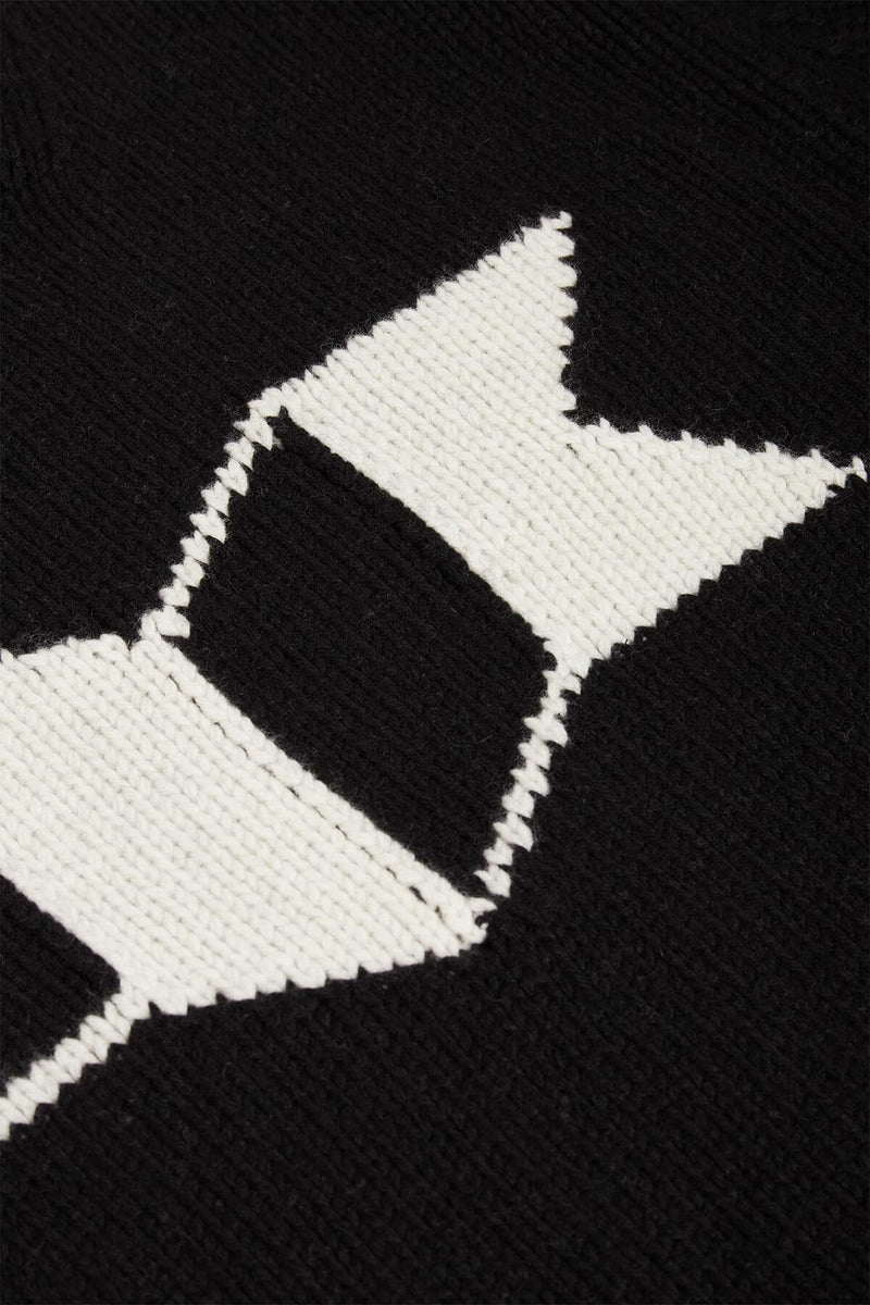 MAGLIA GIROCOLLO CON LOGO A FISARMONICA