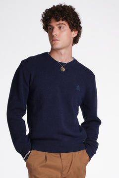 Maglione girocollo in lana Shetland