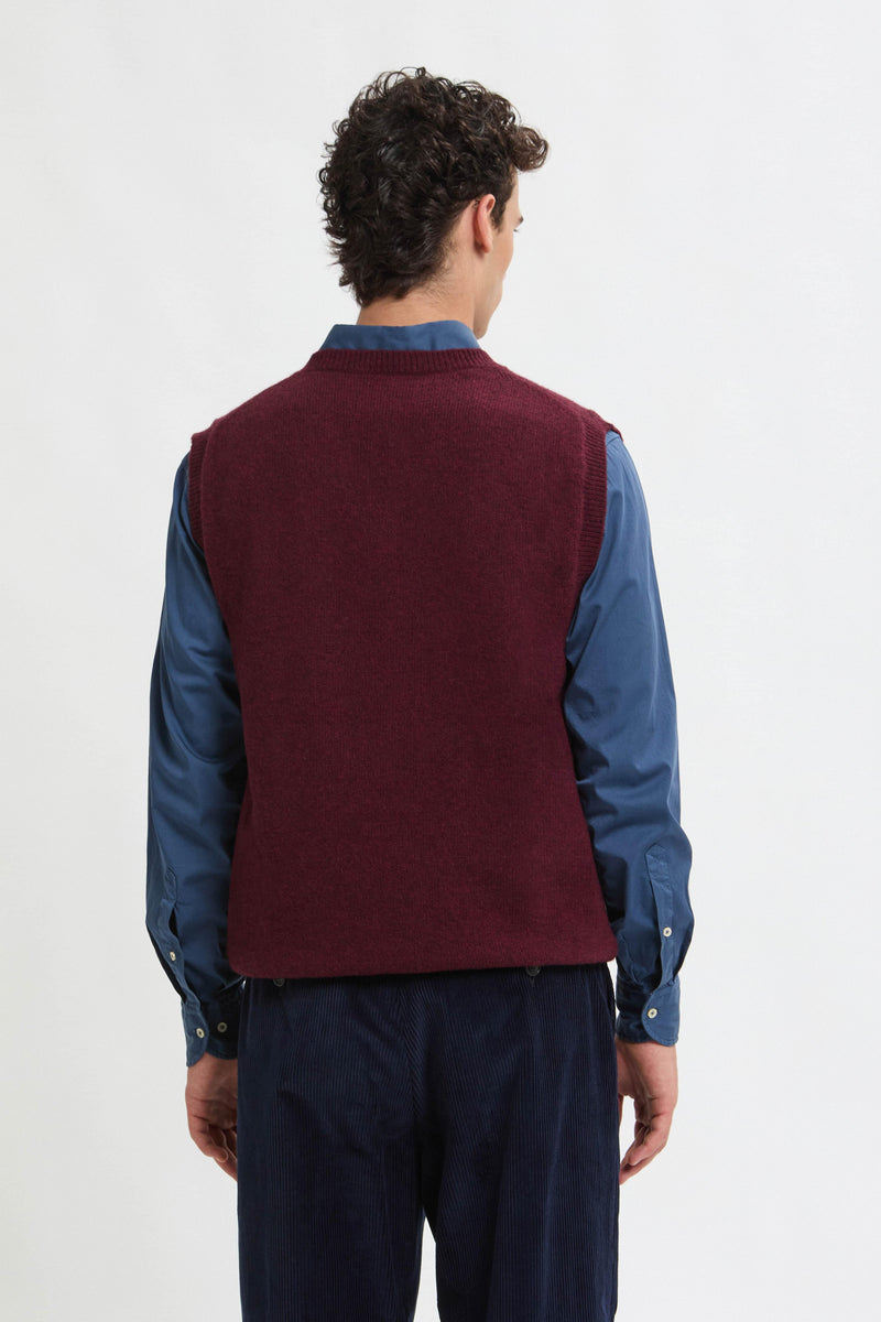 GILET IN LANA SHETLAND