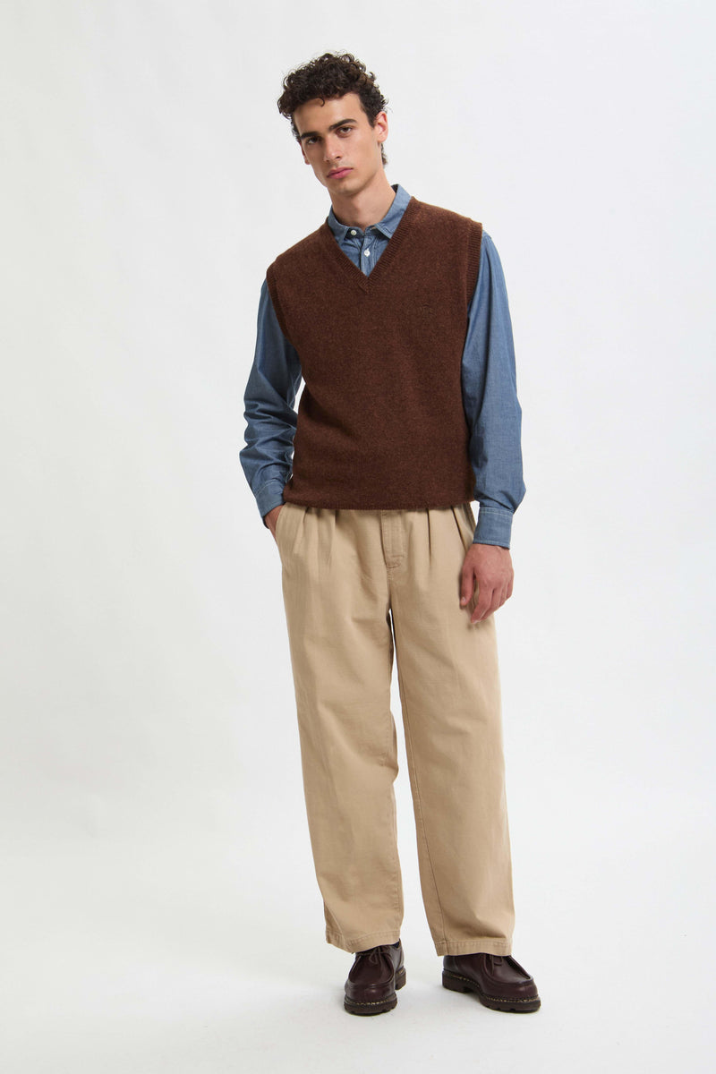 GILET IN LANA SHETLAND
