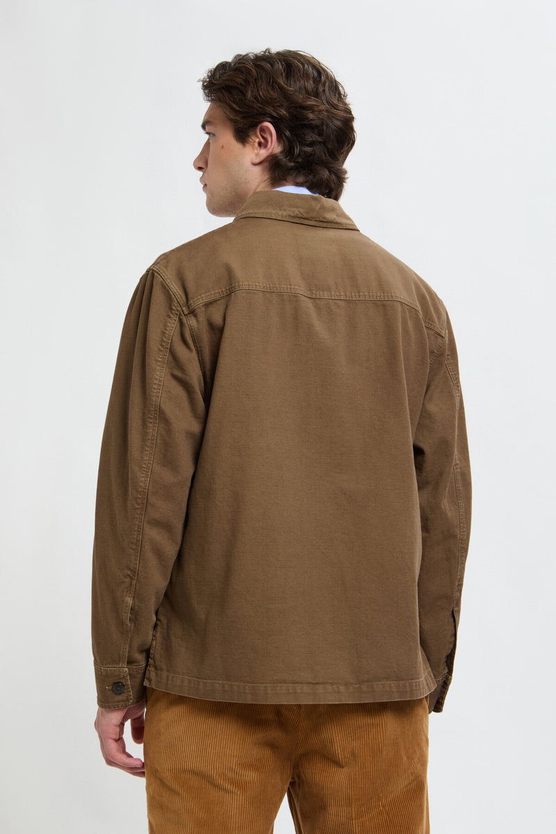 Overshirt in Canvas Tinto Capo