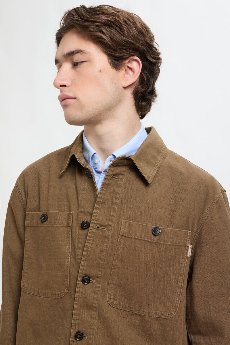 Overshirt in Canvas Tinto Capo