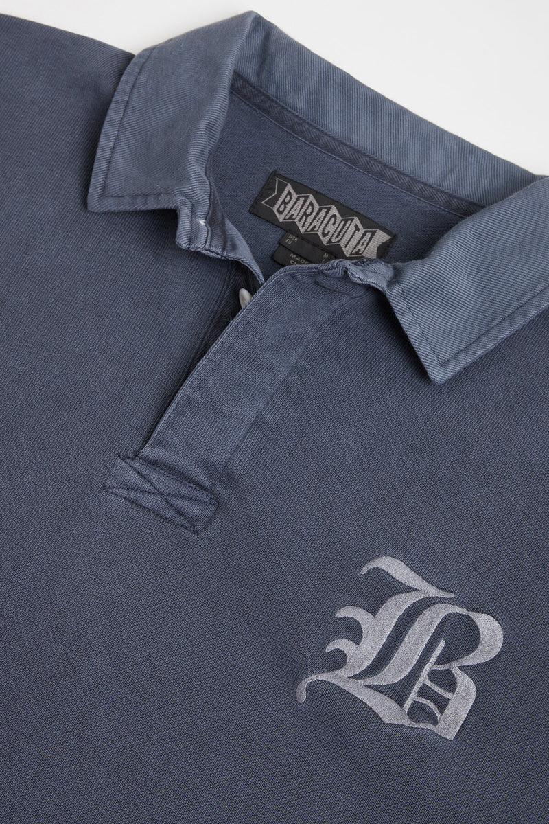 GARMENT-DYED RUGBY POLO