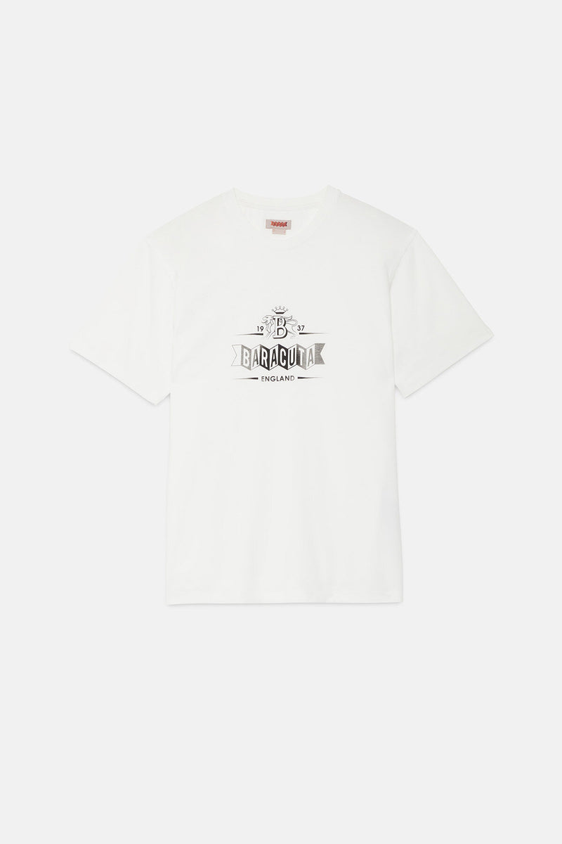 T-shirt con logo sbiadito