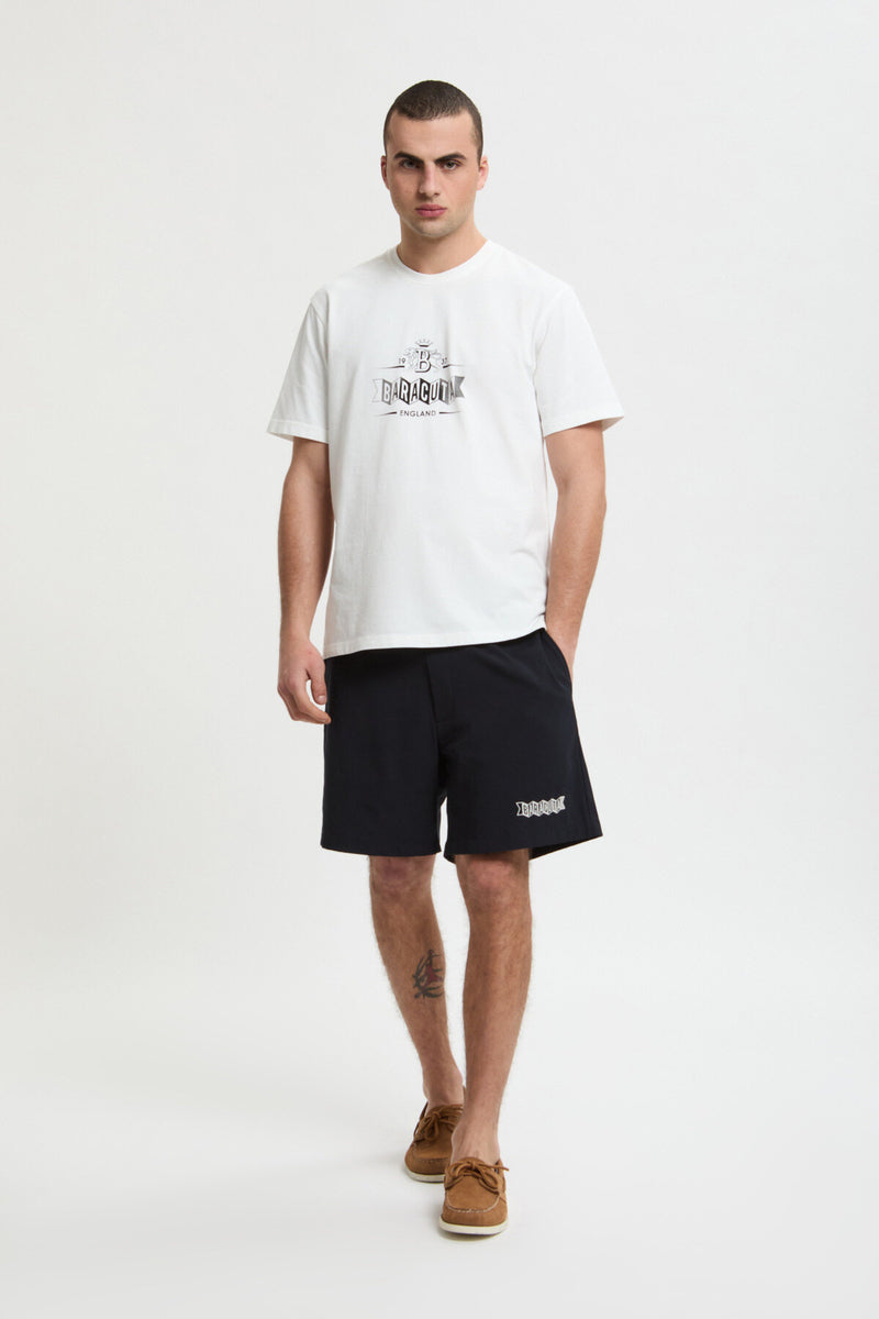 T-shirt con logo sbiadito