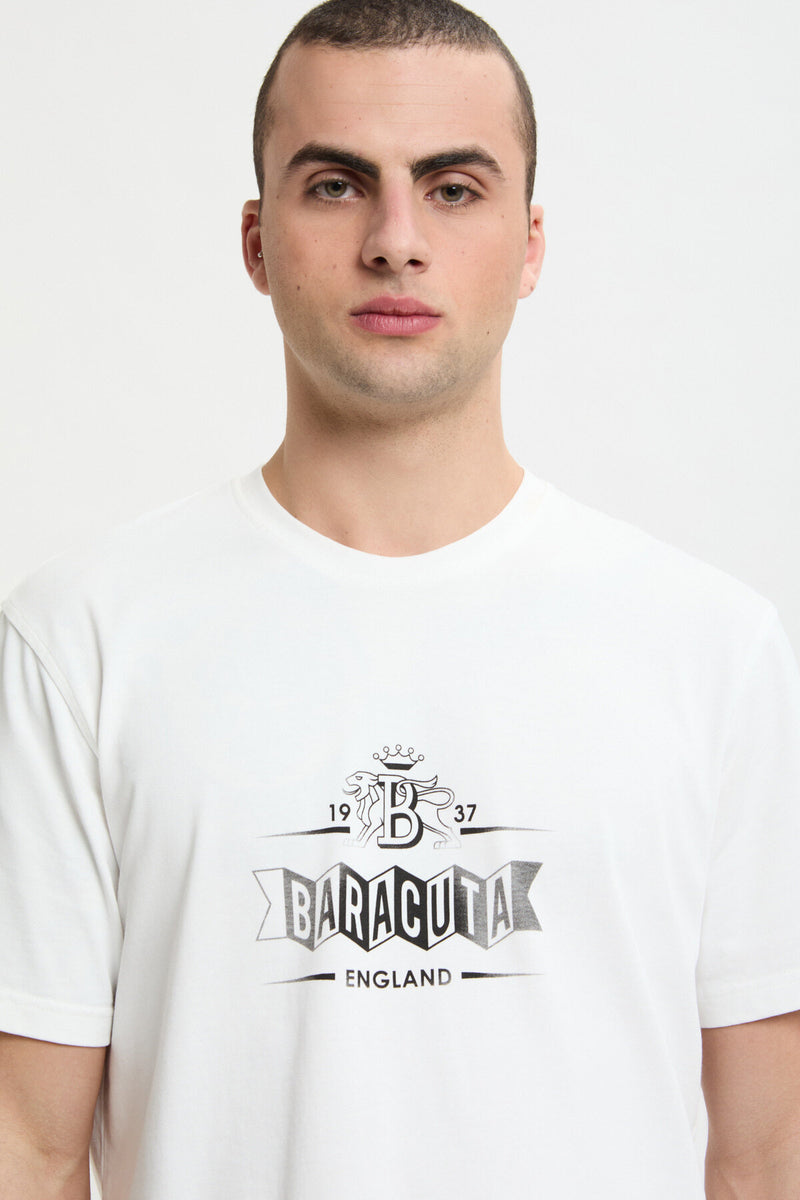 T-shirt con logo sbiadito