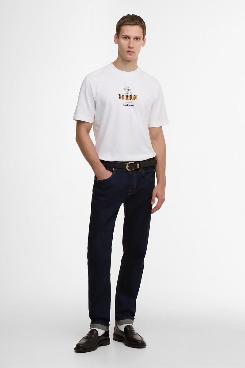 T-shirt oversize Vinyl Barbour x Baracuta