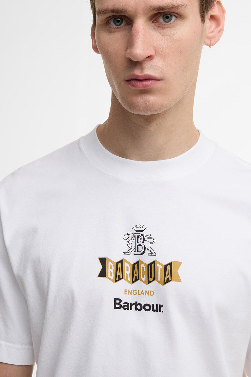 T-shirt oversize Vinyl Barbour x Baracuta