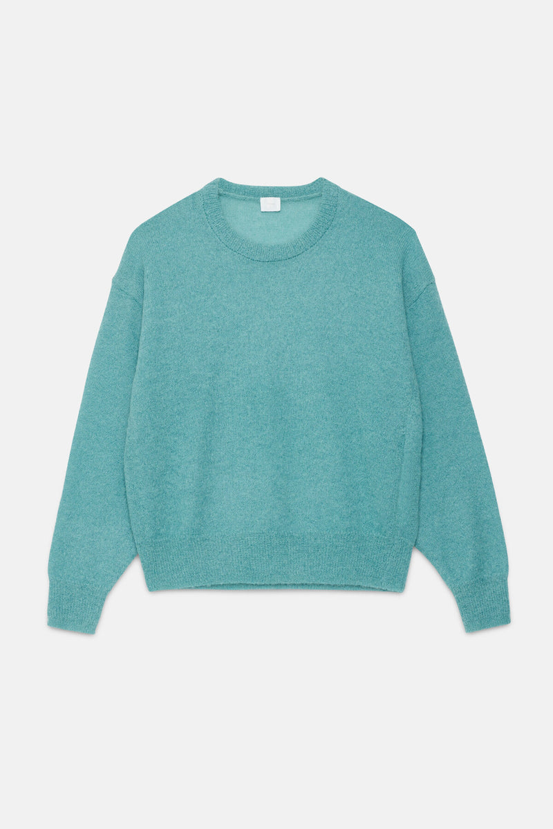 Long-sleeved crew-neck pullover