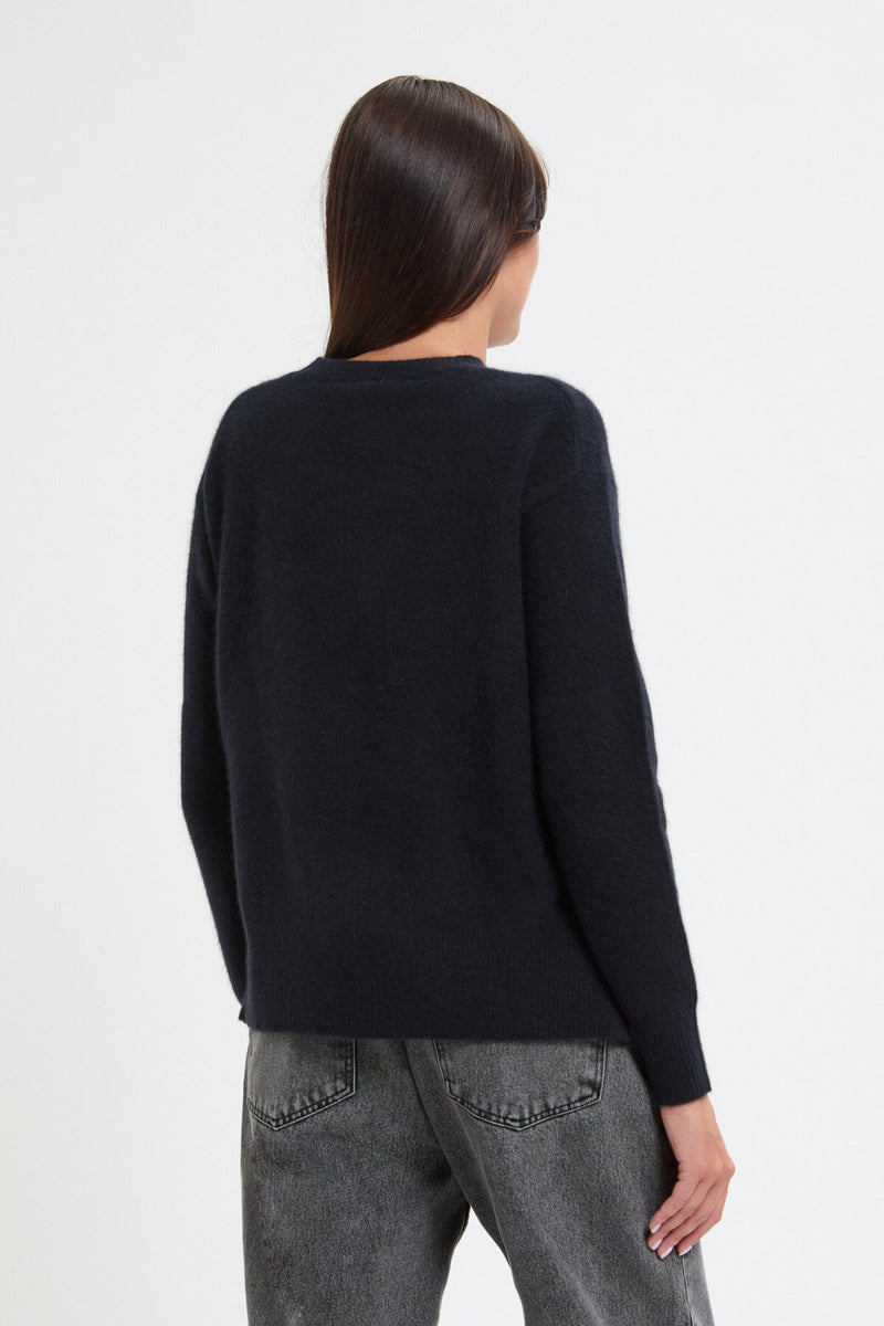 Hamilton Wool Raccoon Side Button Pullover