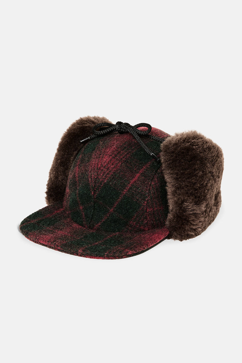 DOUBLE MACKINAW WOOL CAP