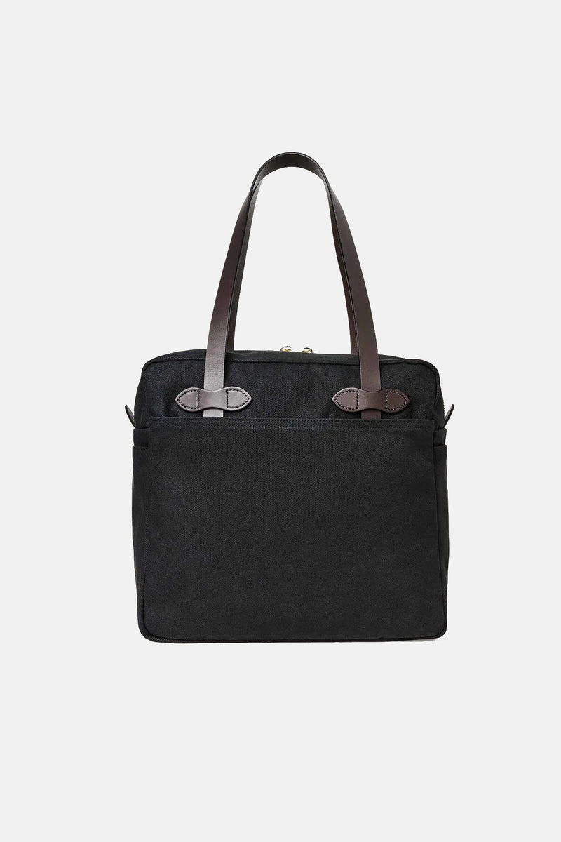 RUGGED TWILL TOTE BAG WITH ZIPPER