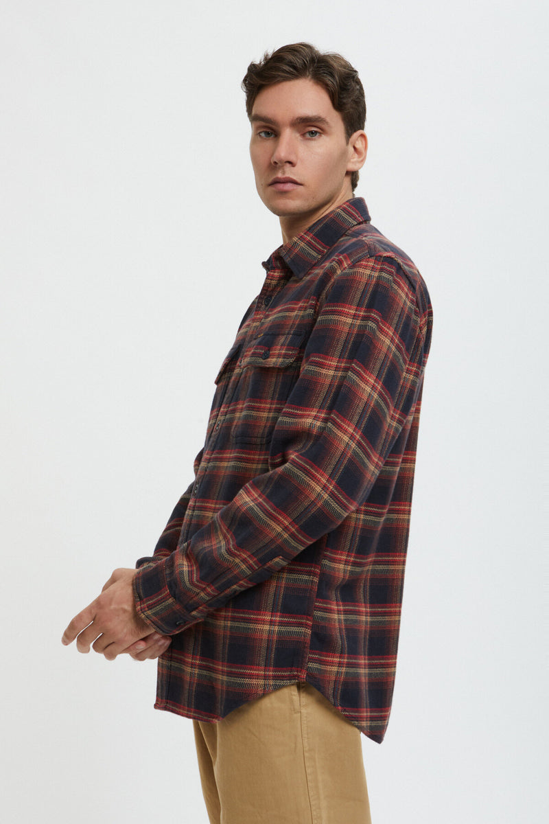 VINTAGE FLANNEL WORK SHIRT