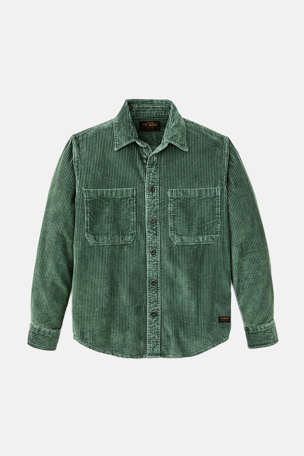 6-WALE CORDUROY SHIRT Seabed green by Filson Man | Men | WP Store