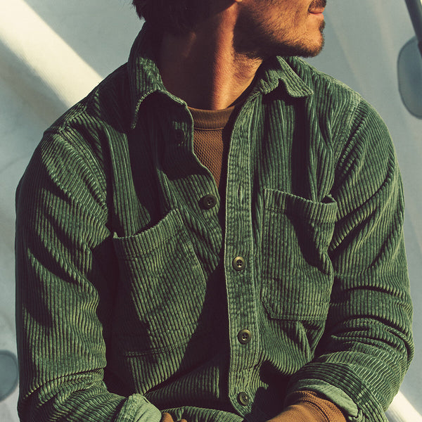 6-WALE CORDUROY SHIRT Seabed green by Filson Man | Men | WP Store