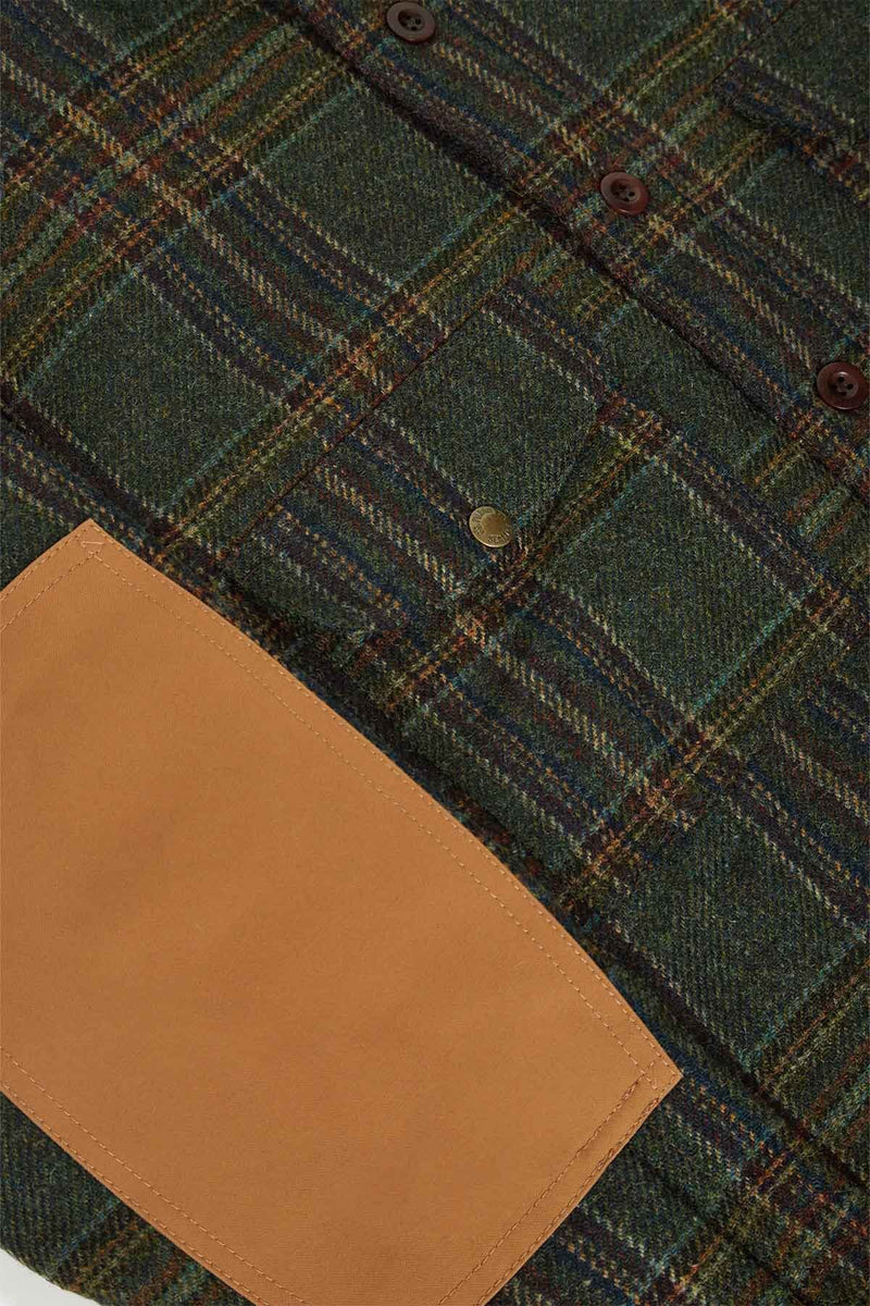 CAMICIA IN LANA E PELLE FILSON × JUNYA WATANABE