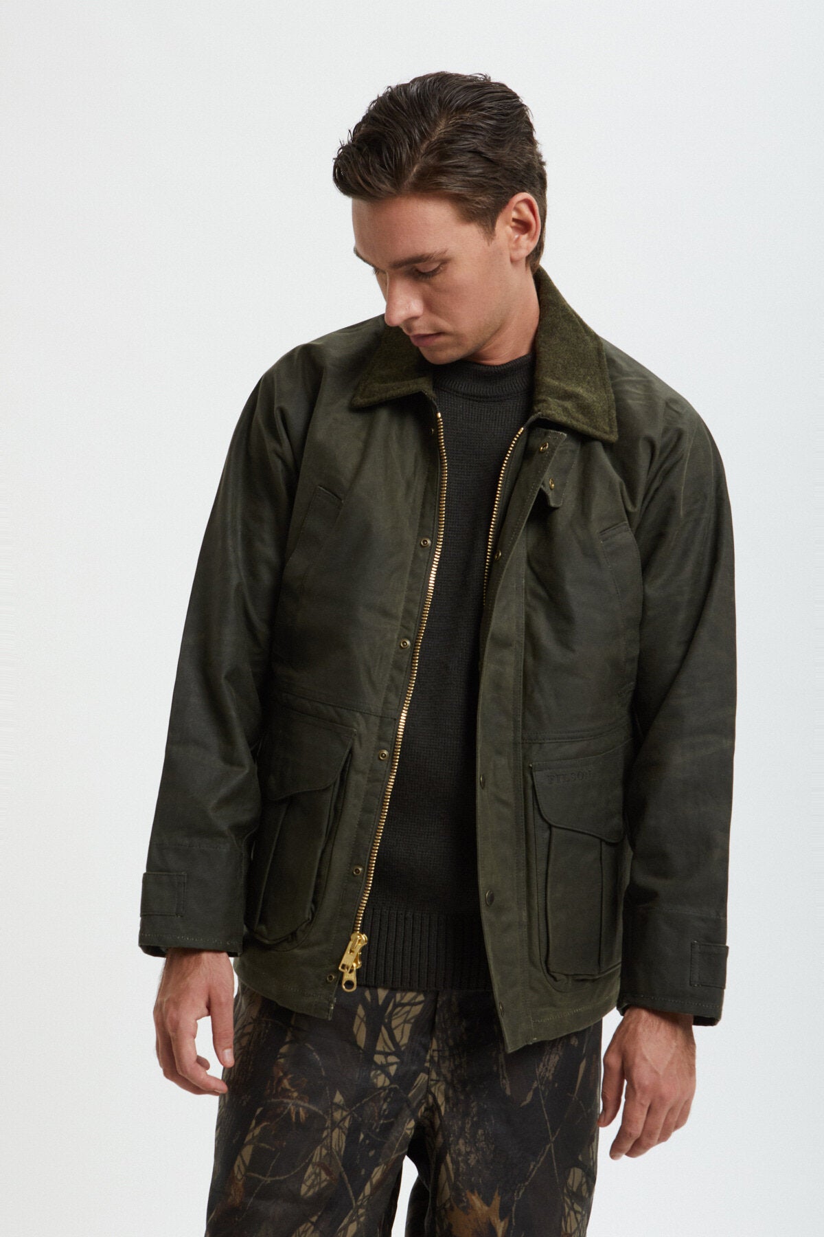 TIN CLOTH FIELD JACKET Otter green by Filson Man | Men | WP