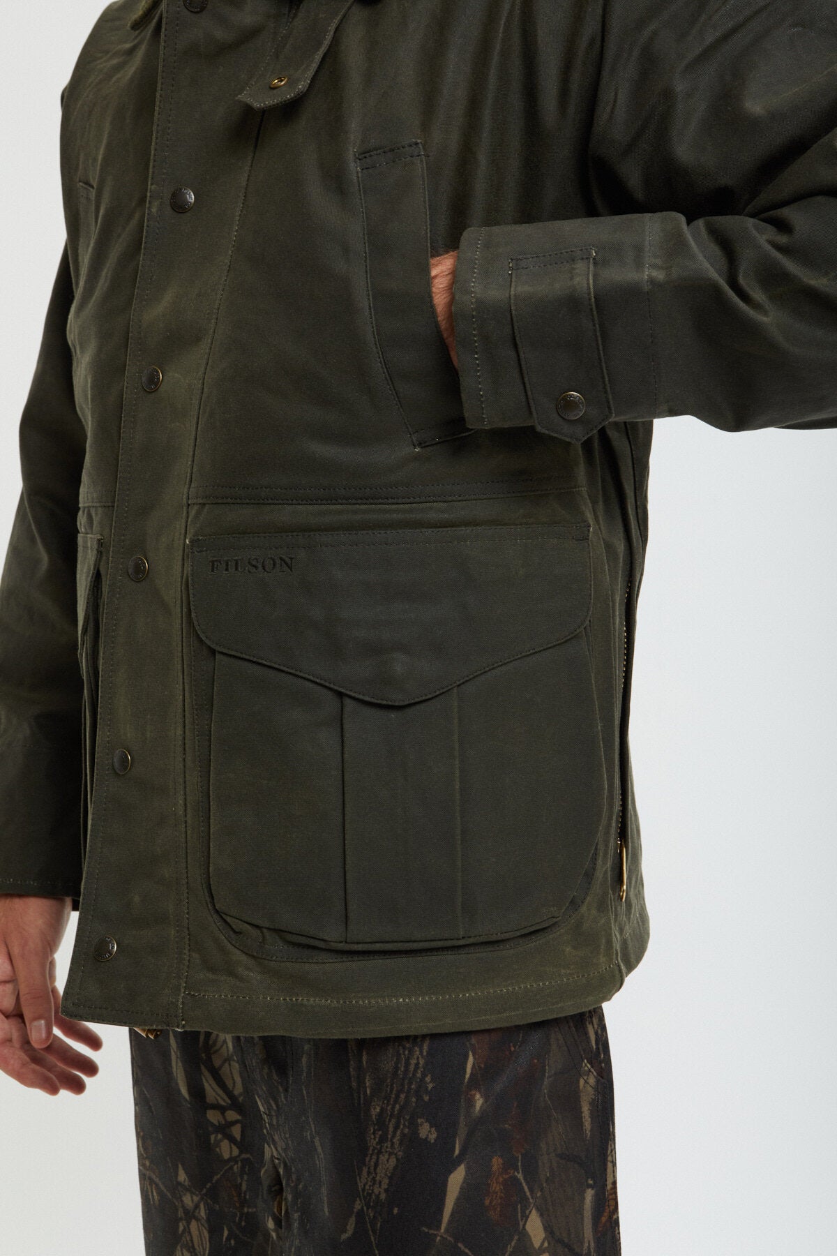 TIN CLOTH FIELD JACKET Otter green by Filson Man | Men | WP