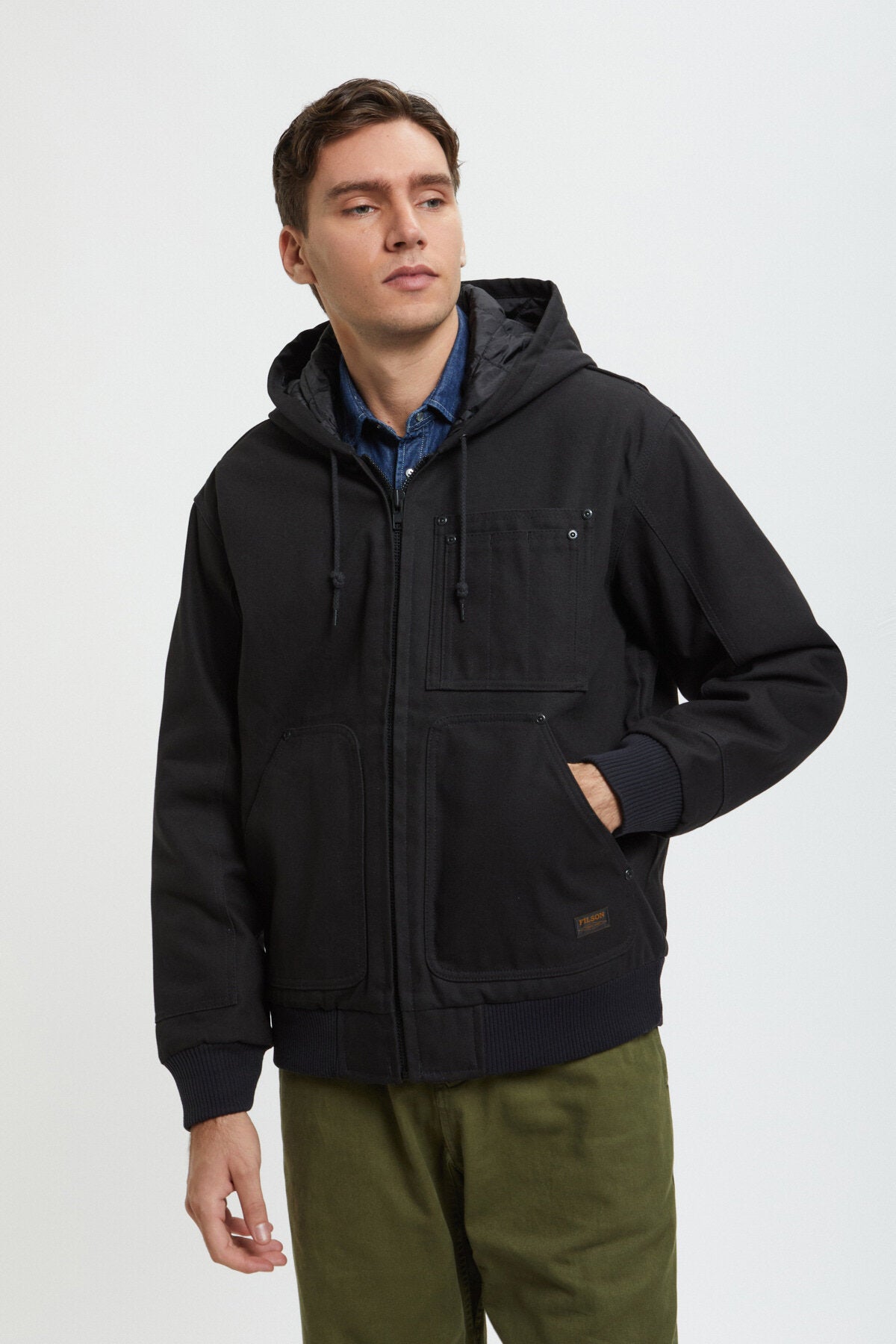 WORKSMITH INSULATED BOMBER JACKET Black by Filson Man | Men | WP Store