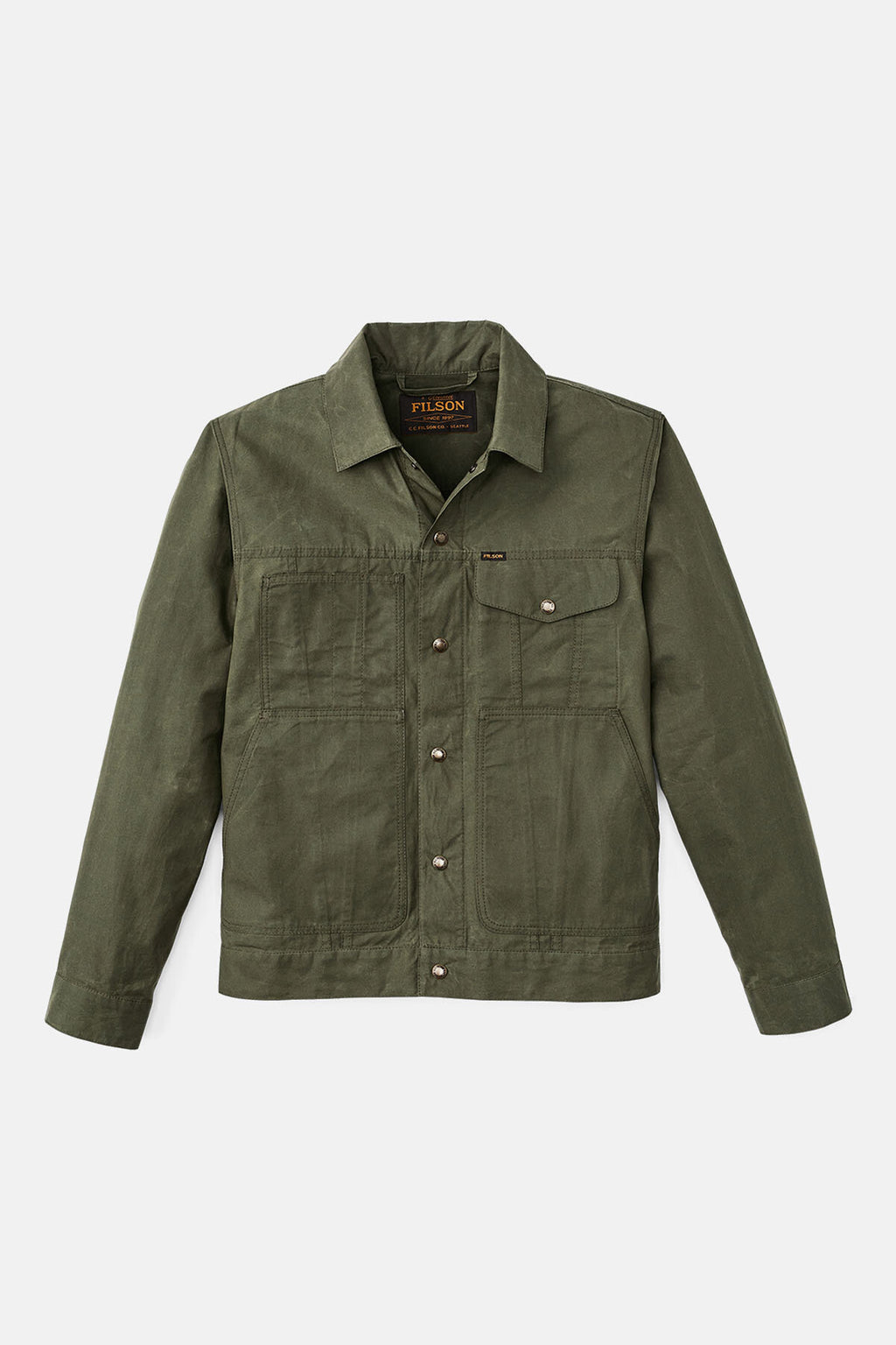 DRY WAX SHORT CRUISER JACKET Olive by Filson Man | Men | WP Store