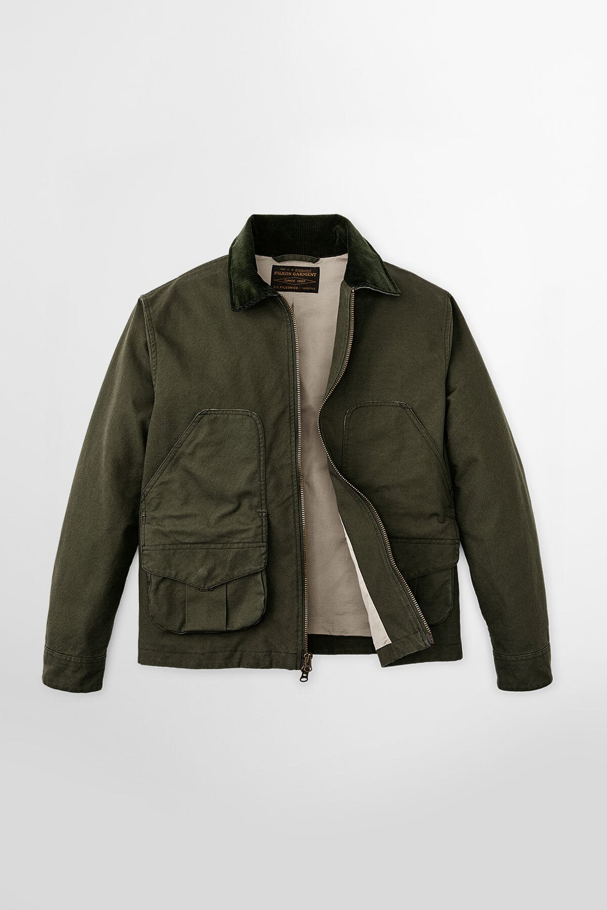 DRY TIN HUNT JACKET Otter green by Filson Man | Men | WP Store