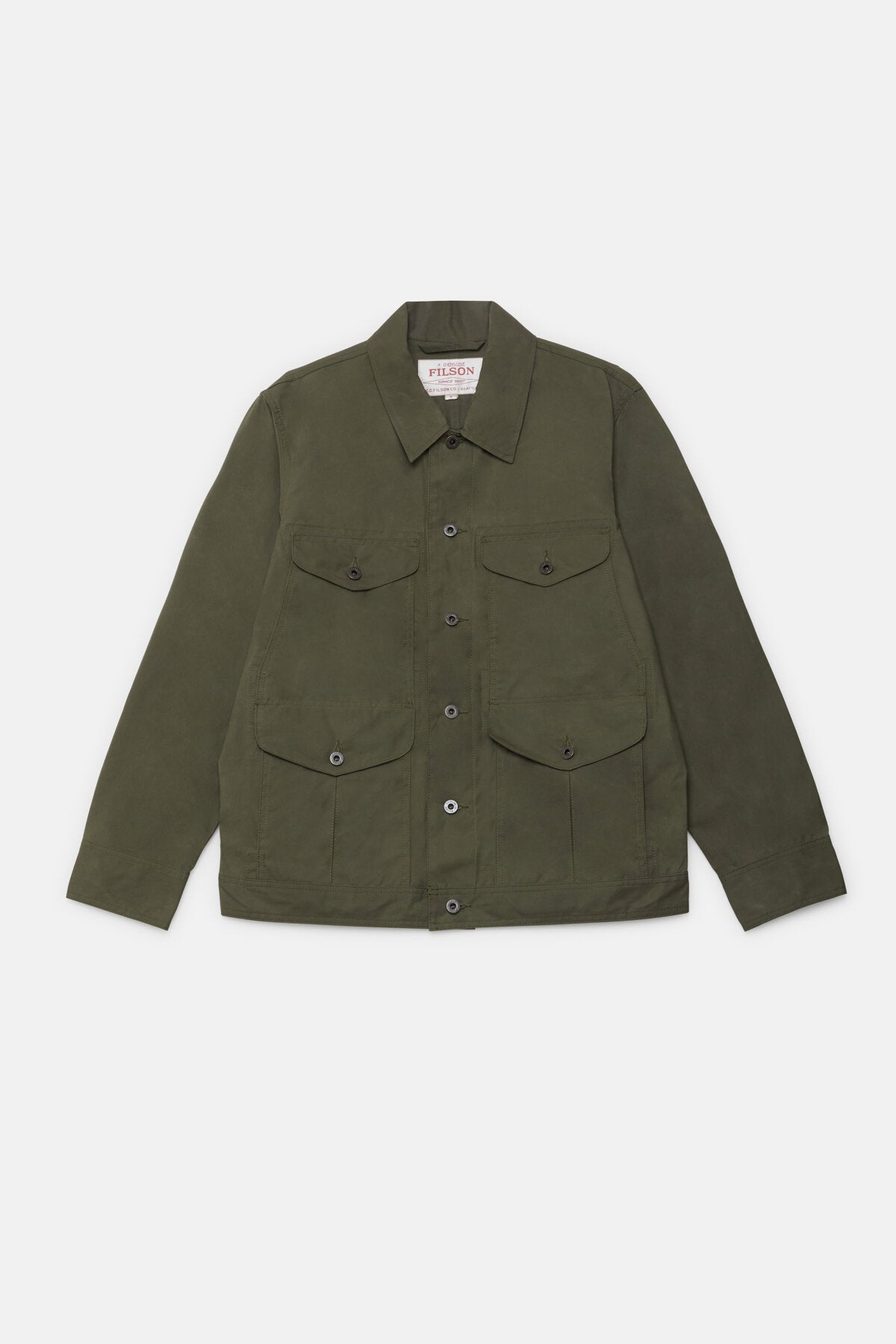 DRY WAX JOURNEYMAN JACKET Dark olive by Filson Man | Men | WP Store