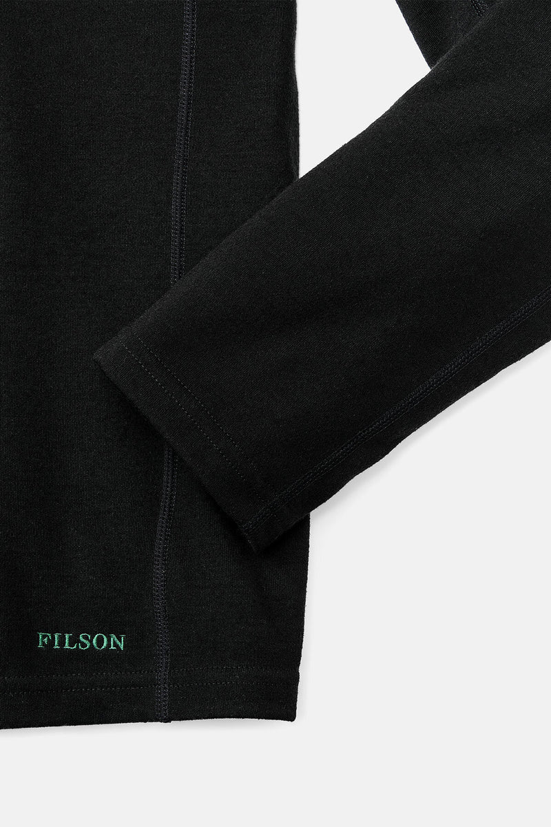 Maglia a mezza zip in lana merino da 400 g