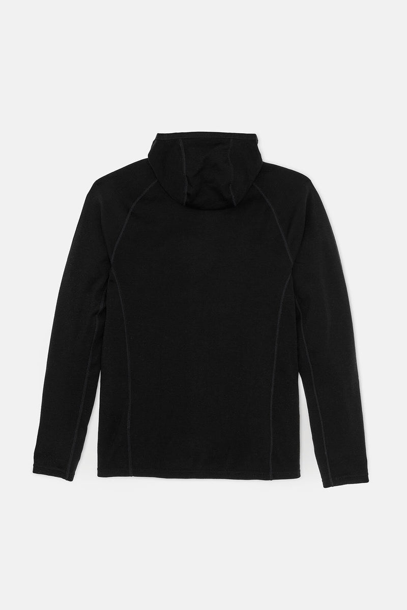 Felpa con cappuccio in lana merino da 400 g