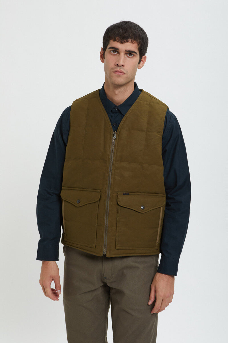 BUCKLAND DOWN VEST Forest green by Filson Man Men WP Store