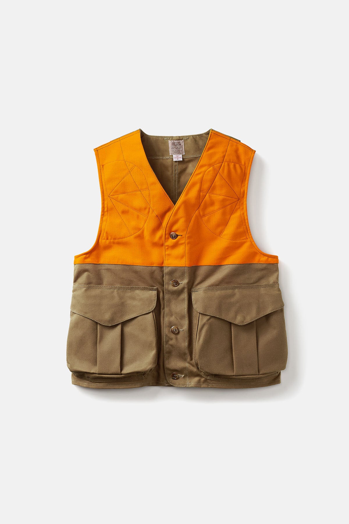 トップス Filson Hunting Vest UPLAND HUNTING VEST Tan/blaze orange by Filson Man | Men | WP Store