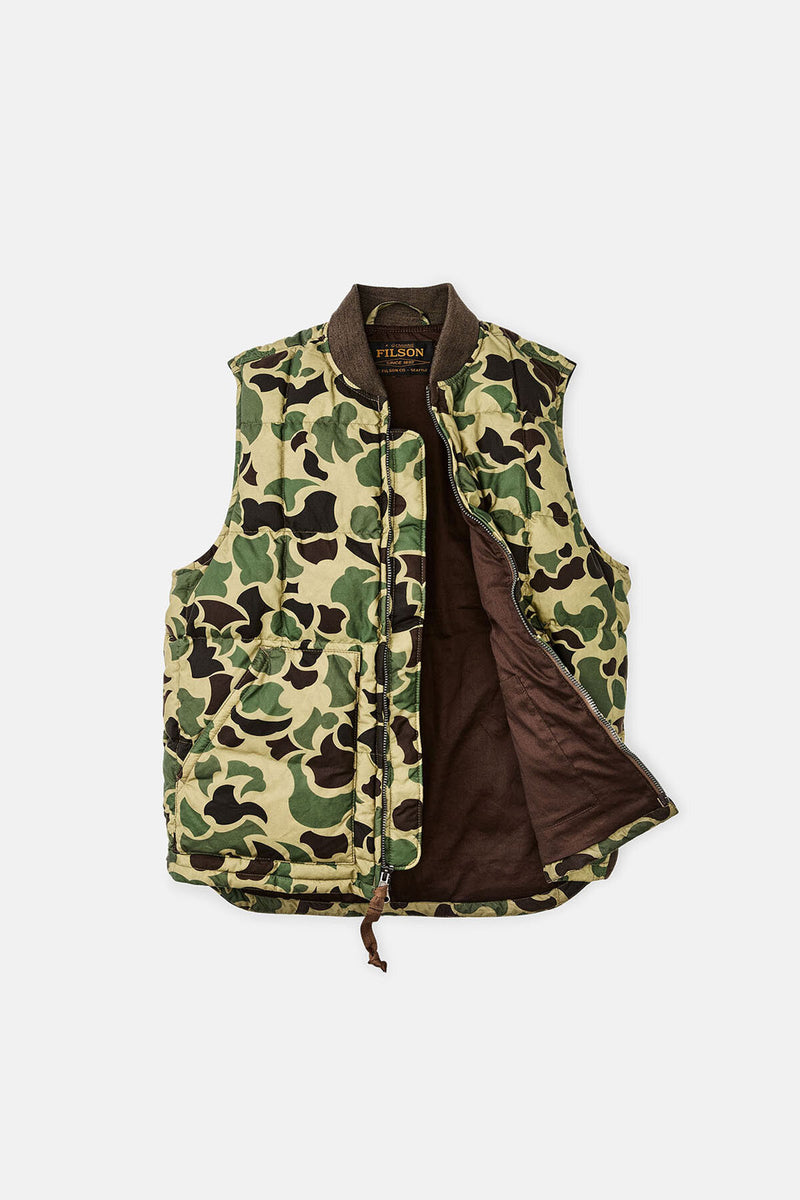 GILET CERATO IN PIUMA D’ANATRA