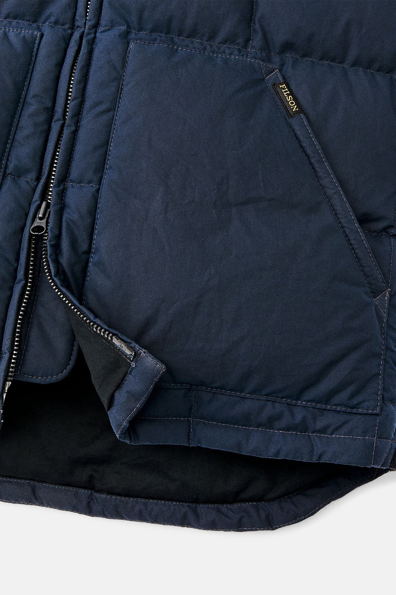 GILET CERATO IN PIUMA D’ANATRA