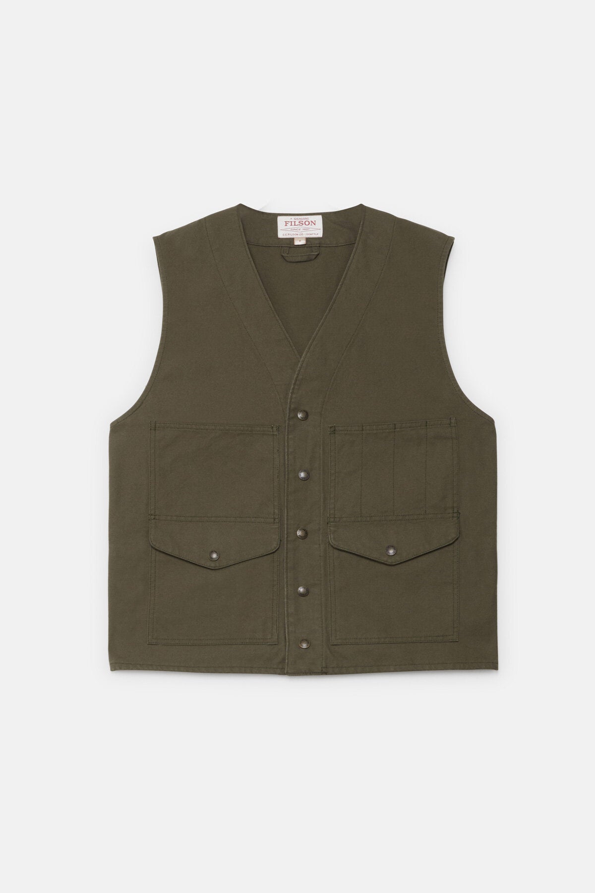 DRY TIN VEST Otter green by Filson Man | Men | WP Store