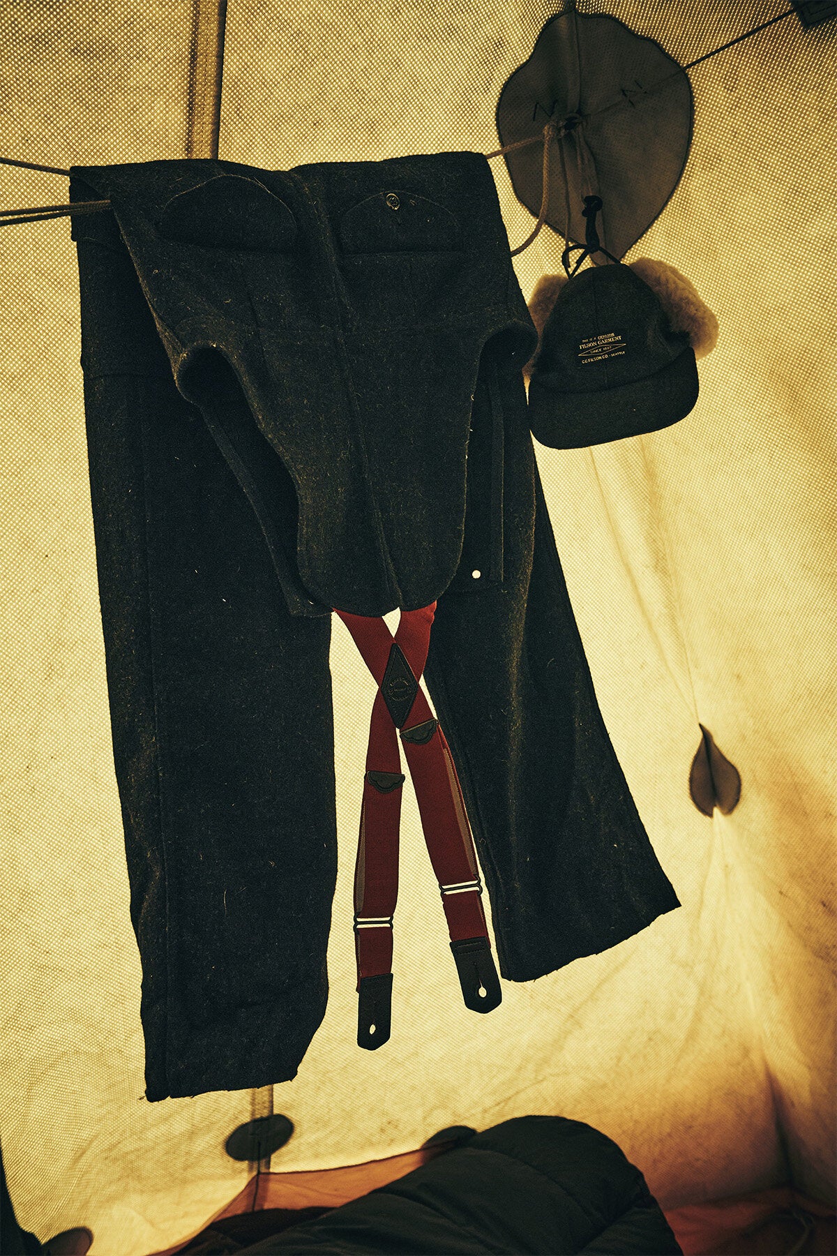 MACKINAW WOOL BIBS Charcoal by Filson Man | Men | WP Store