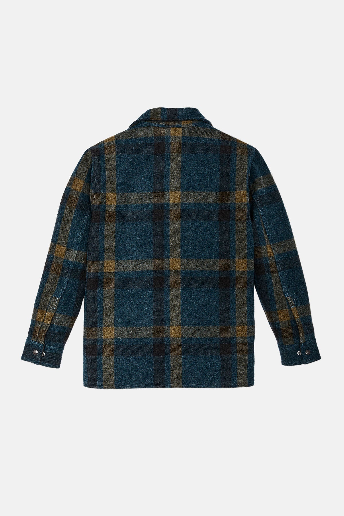 LINED MACKINAW WOOL JAC-SHIRT Teal / ochre plaid by Filson Man