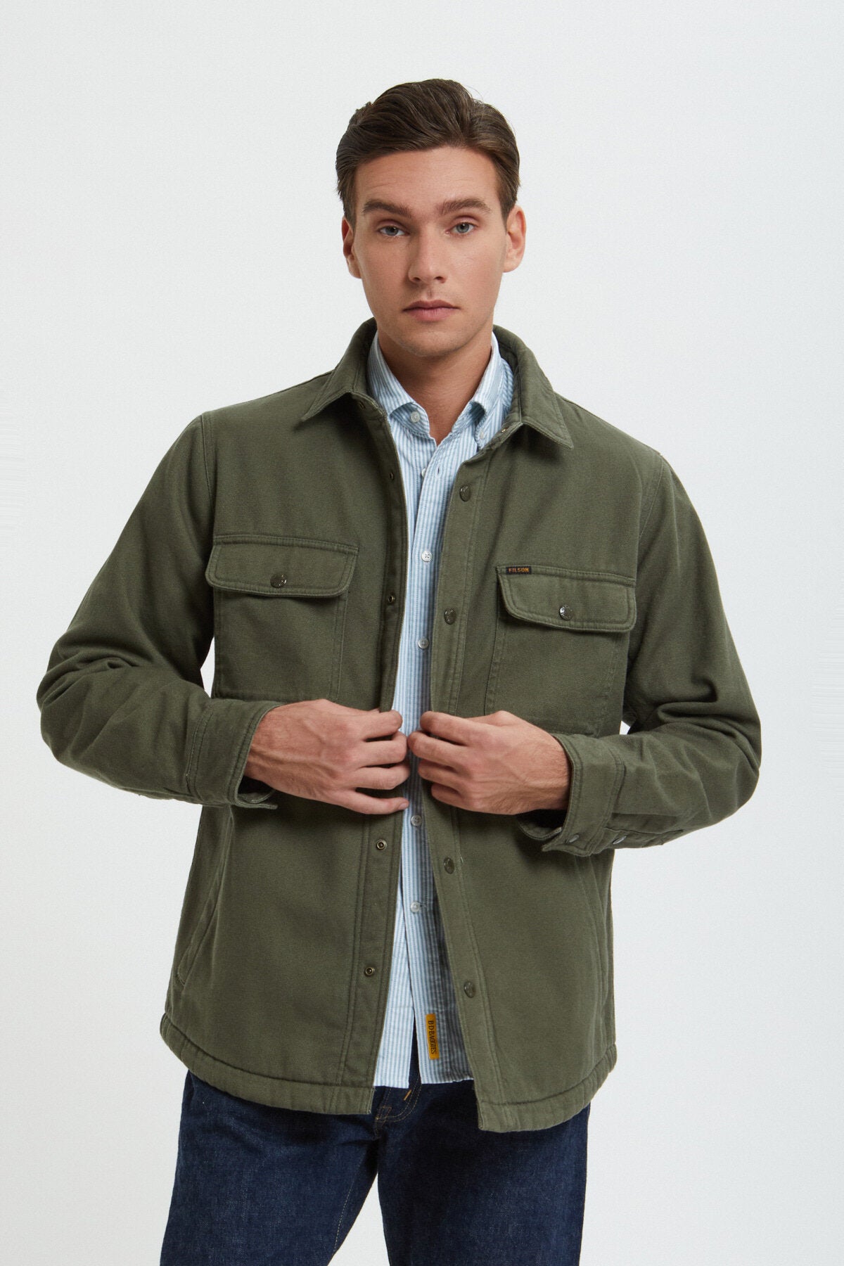 FILSON Fleece Lined Jac-Shirt Mサイズ Fleece Lined Jac-shirt - Brown | Filson