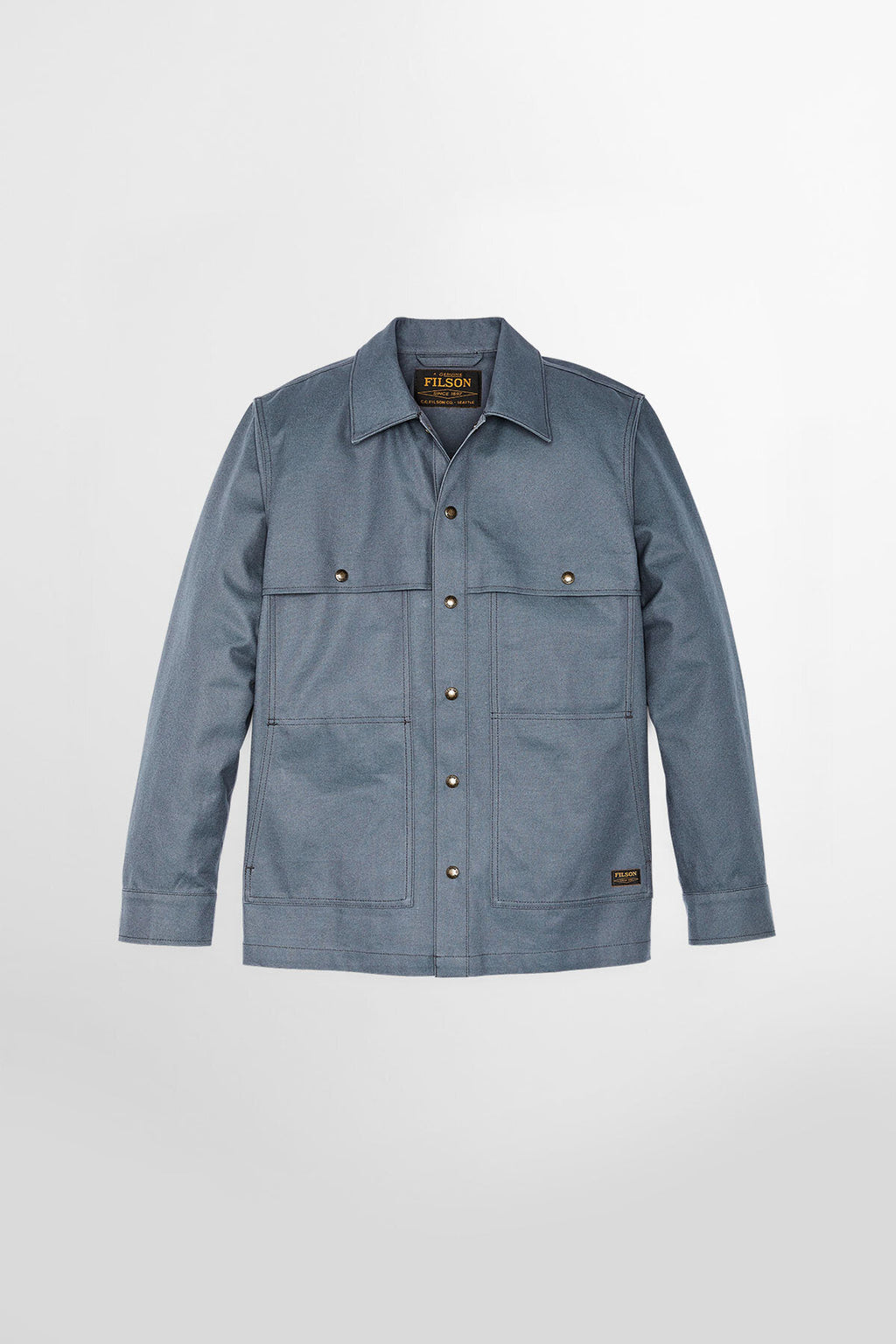 Dry Tin Cloth Forester Jac-Shirt Storm blue by Filson Man