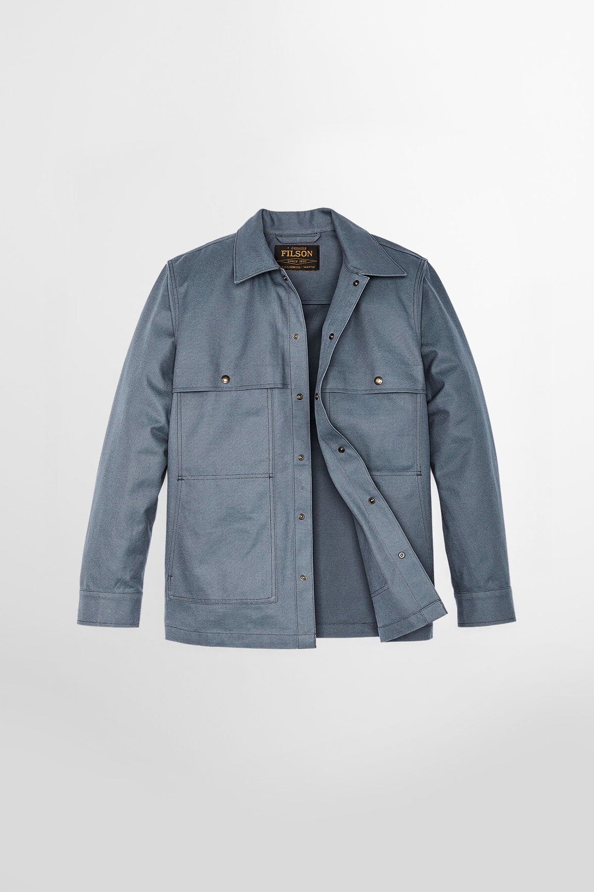 Dry Tin Cloth Forester Jac-Shirt Storm blue by Filson Man